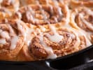 Cooking Class - VIP Brunch Experience in Manhattan: Cinnamon rolls with icing served as a breakfast treat