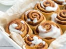 Cooking Class - Taste of Fun - Kids' Summer Series in Downtown Dallas: cinnamon rolls in a baking tray