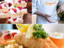 Cooking Class - Fish Fry Fundamentals in Northern Suburbs: Hands dredging fish fillets in flour mixture – A close-up of hands coating raw fish fillets in a shallow tray of flour, prepping for frying.