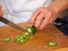 Team Building Cooking Class - Iron Chef: 60 Minute Competition in San Francisco: chopping jalapeno