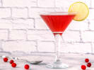 Online Mixology Class - Elevated Winter Cocktails: Cranberry cosmopolitan cocktail with lime