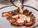 Cooking Class - European Comfort Cooking: Cubed rib eye Steak Bites in a Creamy Mushroom Garlic Gravy