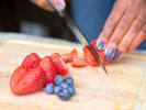 Cooking Class - Modern Classic Meals: Cutting berries