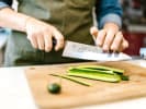 Cooking Class - For the Love of Lamb: Cutting cucumber