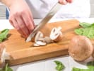 Cooking Class - Authentic Parisian Dinner: Cutting mushrooms