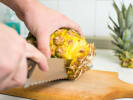 Cooking Class - A Jamaican Island Feast: Cutting pineapple