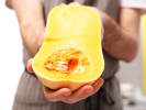 Cooking Class - Pumpkin Desserts: Seasonal Cooking Class in Downtown Dallas: Cutting pumpkin