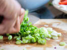 Online Couples Cooking Class - Classic Hot Toddy and Bar Bites: Cutting scallions