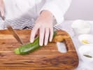 Cooking Class - Brunch Classics Reimagined in San Fernando Valley: Cutting zucchini
