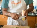 Cooking Class - Cuban Fare With Flair: slicing plantains
