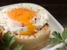 Cooking Class - Scratch-Make English Muffins in Toronto: English Muffin with egg on top