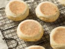 Cooking Class - Scratch-Make English Muffins in Toronto: English Muffinson a cooling tray
