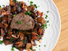 Cooking Class - A Night In Paris in Cincinnati: Filet of beef Bourguignon plated