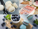 Cooking Class - Silver Platter Macarons in South Bay & Peninsula: collage for Flawless French Macarons cooking class on Cozymeal featuring macarons, ingredients and piping techniques