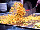 Private Chef - Home Hibachi Feast: Fried rice on hot plate grill