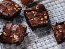 Cooking Class - Bake A Trio of Decadent Sweets in Dallas: Fudge Brownies on a baking tray