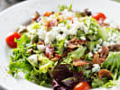 Cooking Class - A Parisian Feast - Date Night in Downtown Dallas: Green salad with blue cheese and bacon