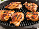 Cooking Class - Campfire Cooking in Northern Virginia: Grilled Chicken Thighs being cooked in cast iron