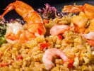 Private Chef - Home Hibachi Feast: Grilled shrimp and fried rice