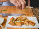 Cooking Class - Street Food Favorites From Japan in Manhattan: Grilled skewers being prepared on a cutting board