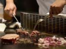 Hibachi Catering - Hibachi Showcase Feast: Grilling steak