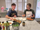 Kids' Cooking Class - Pizza Party for Young Chefs: Having fun during a pizza making class