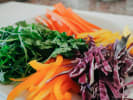 Cooking Class - Harnessing the Power of Plants: sliced vegetables for spring rolls