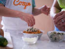 Kids Cooking Class - Cooking Party for Kids: Kid making spaghetti pie