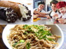 Cooking Class - Kids' Summer Series in the Kitchen in Downtown Dallas: Collage featuring both savory and sweet treats from around the globe and kids cooking them