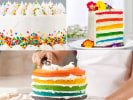 Cooking Class - Multi-hued Cake - Make & Take in Downtown Dallas: Make a Rainbow Cake