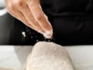 Cooking Class - Make Croissants Like a Pro in Manhattan: Making croissant dough, Kneading croissant dough, Hands preparing dough, Making dough,
