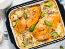 Cooking Class - An Italian Autumn - Date Night in Northern Virginia: Marsala chicken tray