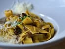 Cooking Class - Bright Pasta Dinner in Manhattan: Pappardelle pasta with asparagus and shaved Parmesan cheese