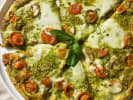 Private Chef - Handcrafted Pizza by the Pool: Pesto Potato Cheese Pizza