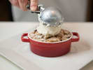 Cooking Class - Classic Texas Steakhouse: Plating peach cobbler
