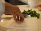 Cooking Class - Mediterranean Feast: Robin chopping parsley