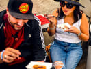 Weekend Food Tour - Explore Venice Beach in South Bay Los Angeles: Venice Beach people enjoying food 5