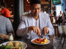 Weekend Food Tour - Essential Chicago Eats in Chicago: enjoying a slice of deep dish pizza