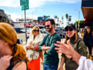Food Tour - Iconic Venice Beach Food Favorites in South Bay Los Angeles: people having fun on a food tour in Venice Beach