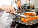 Team Building Cooking Class - Coastal Mediterranean in Manhattan: Salmon steak cooking