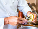 Cooking Class - Journey Through Mediterranean Cuisine in Manhattan: squeezing lemon