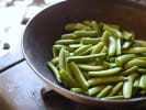 Cooking Class - Southern Favorites: Sugar snap peas being cooked