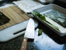 Couples Sushi Making Class - Fundamentals of Making Sushi Rolls for 2 in Downtown Seattle: Sushi making knives and mat