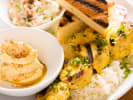 Cooking Class - Coastal Mediterranean Showcase in Portland, OR: Tumeric chicken kabob with hummus and rice