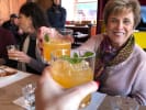 Food Tour - East Village Cuisine - NYC: a couple having a drink during food tour