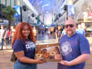 Food Tour - Donuts From Downtown Las Vegas and Fremont Street in Las Vegas: a couple with a donut box