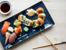 Team Building Cooking Class - Sushi Rolls and More: a variety of sushi rolls on a platter