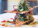 Cooking Class - Classic Seafood Techniques: ahi tuna on wonton crisps