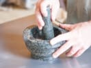 Cooking Class - Vegan Cooking in East Bay: mortar and pestle