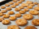 Cooking Class - Global Comforting Confections in Manhattan: almond cookies in oven